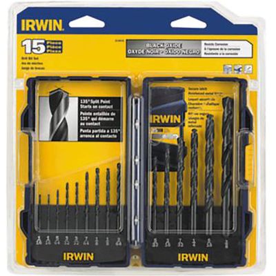 DRILL BIT 15PC BLACK OXIDE SET