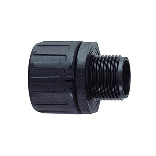 166-90108 - Conduit Connector, HelaGuard, Straight, 1-1/2 ", Nylon 6.6 (Polyamide 6.6), Black, 104 mm, IP66