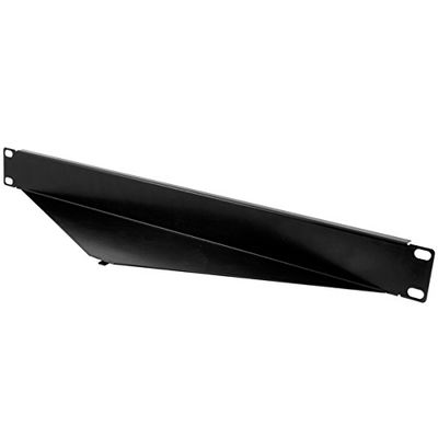 HellermannTyton APA-COVER1USC Angled Patch Panel Cover for Top or Bottom Installation with 1U Blank, Black, 1/Box