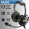 Rugged. Air RA200 Aviation Headset for Student Pilots & Flight Schools view 2