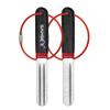 SAMSFX Fishing Hook Sharpener Hook File Portable Grinding Tool with Double Sided Fine and Medium Grit Fly Fishing Tools, 4inch (Black & Red Handle) view 1