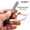 SAMSFX Fishing Hook Sharpener Hook File Portable Grinding Tool with Double Sided Fine and Medium Grit Fly Fishing Tools, 4inch (Black & Red Handle) view 4