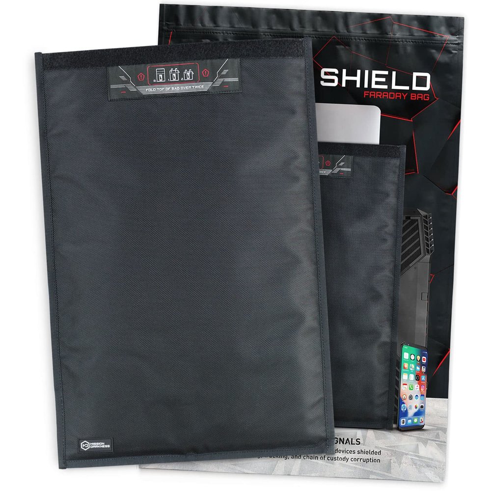 Mission Darkness Faraday Bag for Laptops // Device Shielding for Law Enforcement & Military, Executive Privacy, Travel & Data Security, Anti-Hacking & Anti-Spying Assurance