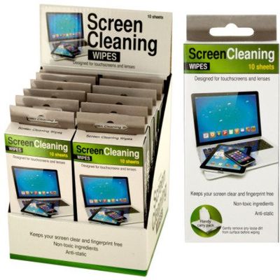 Bulk Buys Screen Cleaning Wipes Countertop Display