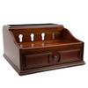 Decorebay Pecan Brown Wooden Multi-Device Charging Station and Valet view 1