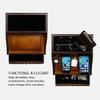 Decorebay Pecan Brown Wooden Multi-Device Charging Station and Valet view 2