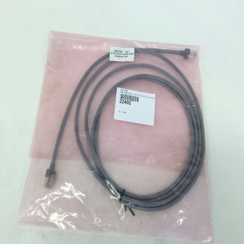 Abb 3Hac7236-1 Ethernet Boot Cable, 3Meters, Cat.5E, 3Hac7236-1