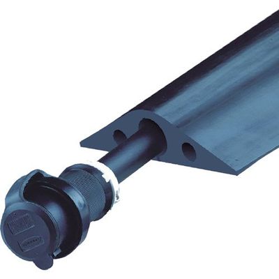 Cable Protector, 1 Channel, Black, 5 ft. L
