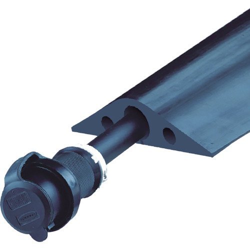 Cable Protector, 1 Channel, Black, 5 ft. L
