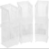 Akro-Mils 30210 AkroBins Plastic Storage Bins, 5"x4"x3", Clear, 6-Pack view 1