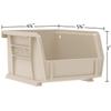 Akro-Mils 30210 AkroBins Plastic Storage Bins, 5"x4"x3", Clear, 6-Pack view 2