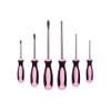 Pink Power Magnetic Screwdriver Set - 6 Piece Phillips Head and Flat Head Hand Pink Tool Set for Women & Ladies - Insulated Screwdriver Kit with Magnetic Tip - Screw Drivers Set view 1
