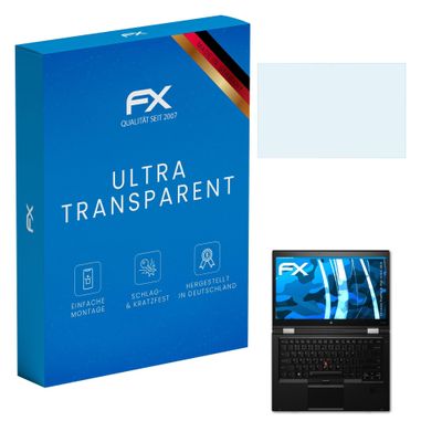 atFoliX Screen Protection Film compatible with Lenovo ThinkPad X1 Yoga 1st Gen. 2016 Screen Protector, ultra-clear FX Protective Film (2X)