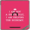 I am not a Shopaholic Vinyl Decal Sticker Skin by Debbie's Designs for Nook Color & Nook Tablet by Barnes and Noble view 1