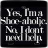 Funny Shopper Shoe-Aholic Shoes Vinyl Decal Sticker Skin by Debbie's Designs for G Pad 7.0 view 1