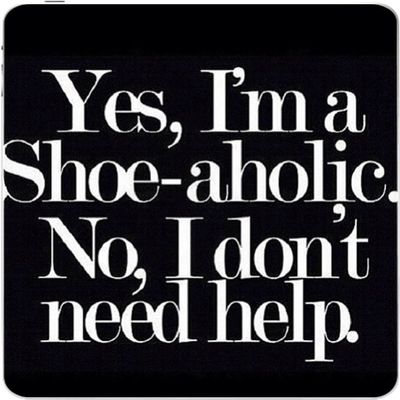 Funny Shopper Shoe-Aholic Shoes Vinyl Decal Sticker Skin by Debbie's Designs for iPad