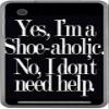 Funny Shopper Shoe-Aholic Shoes Vinyl Decal Sticker Skin by Debbie's Designs for Slate 7 view 1