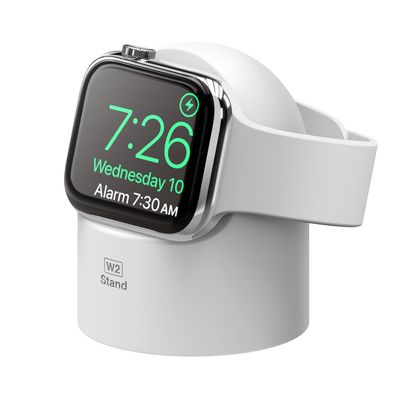 elago W2 Charger Stand Compatible with Apple Watch Series Ultra3/Ultra2/Ultra/11/10/9/8/7/6/5/4/3/2/1/SE3/SE2/SE1 (49mm, 46mm, 45mm, 44mm, 42mm, 41mm, 40mm, 38mm)