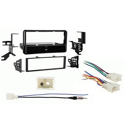 Harmony Audio Compatible with Toyota FJ Cruiser 2011-2014 Single DIN Stereo Harness Radio Install Dash Kit