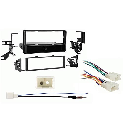 Harmony Audio Compatible with Toyota FJ Cruiser 2011-2014 Single DIN Stereo Harness Radio Install Dash Kit