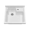 Vitreous China single bowl kitchen drop-in sink view 3