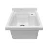 Vitreous China single bowl kitchen drop-in sink view 2