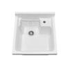 Vitreous China single bowl kitchen drop-in sink view 3