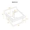 Vitreous China single bowl kitchen drop-in sink view 4