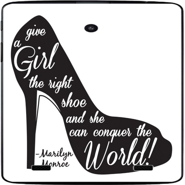 Give The Girl The Right Pair of Shoes Vinyl Decal Sticker Skin by Debbie's Designs for G Pad 7.0
