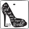 Give The Girl The Right Pair of Shoes Vinyl Decal Sticker Skin by Debbie's Designs for G Pad 7.0 view 1