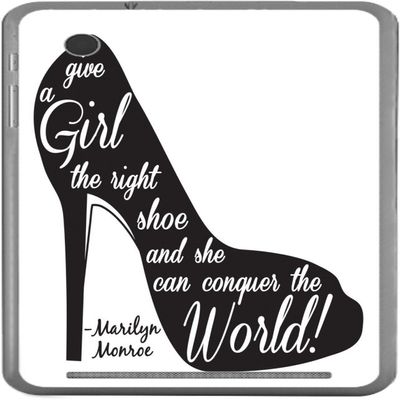 Give The Girl The Right Pair of Shoes Vinyl Decal Sticker Skin by Debbie's Designs for Slate 7