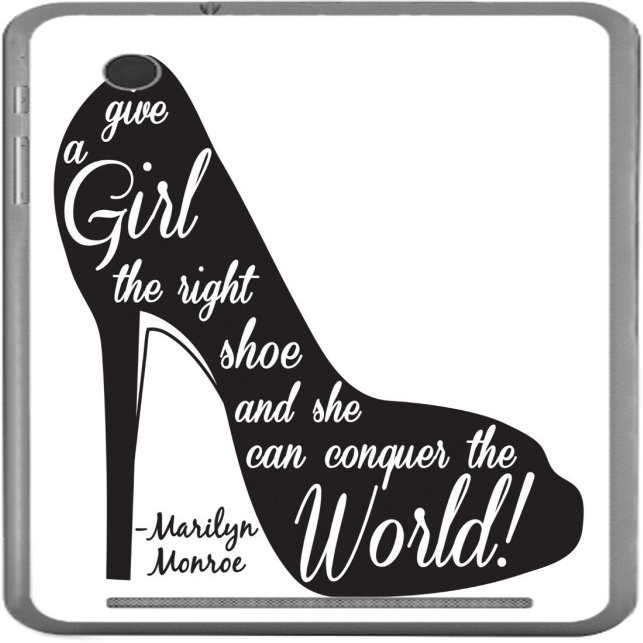 Give The Girl The Right Pair of Shoes Vinyl Decal Sticker Skin by Debbie's Designs for Slate 7