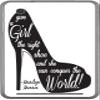 Give The Girl The Right Pair of Shoes Vinyl Decal Sticker Skin by Debbie's Designs for Slate 7 view 1