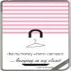 Famous Sex in The City Quote I Like My Money Hanging Where I can See it in The Closet Vinyl Decal Sticker Skin by Debbie's Designs for Nook Color & Nook Tablet by Barnes and Noble view 1