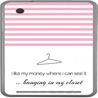 Famous Sex in The City Quote I Like My Money Hanging Where I can See it in The Closet Vinyl Decal Sticker Skin by Debbie's Designs for Slate 7