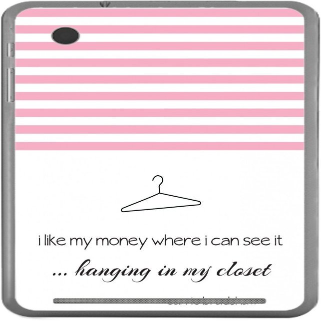 Famous Sex in The City Quote I Like My Money Hanging Where I can See it in The Closet Vinyl Decal Sticker Skin by Debbie's Designs for Slate 7