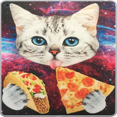 Junk Food Kitty Fast Food Cat Vinyl Decal Sticker Skin by Debbie's Designs for iPad Air 2