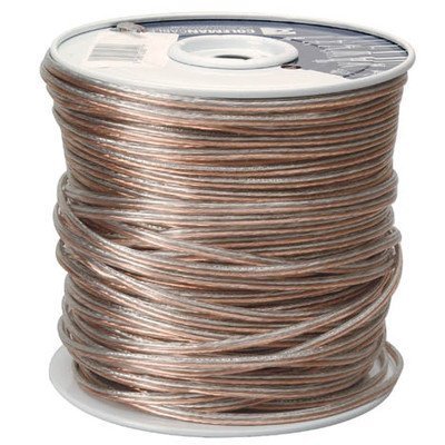 Coleman Cable 946016618 500' 24/2 Clear Speaker Wire