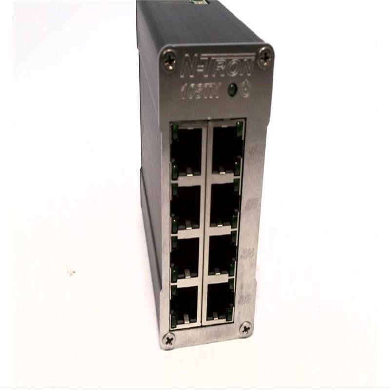 N-TRON 108TX >2M Hours MTBF, 1.6GB/S MAX THROUGHPUT, 10/100 BASETX, 10-30 VDC, 8 Port, Hardened Metal DIN Rail Enclosure, IEEE 802.3 Compliant, Industrial ETHERNET Switch, LED Link/Activity Status