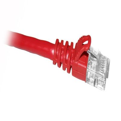 ENET Components, Inc. 1FT CAT5E RED Boot Patch Cable