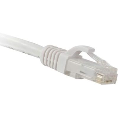 6IN CAT6 White Boot Patch Cable