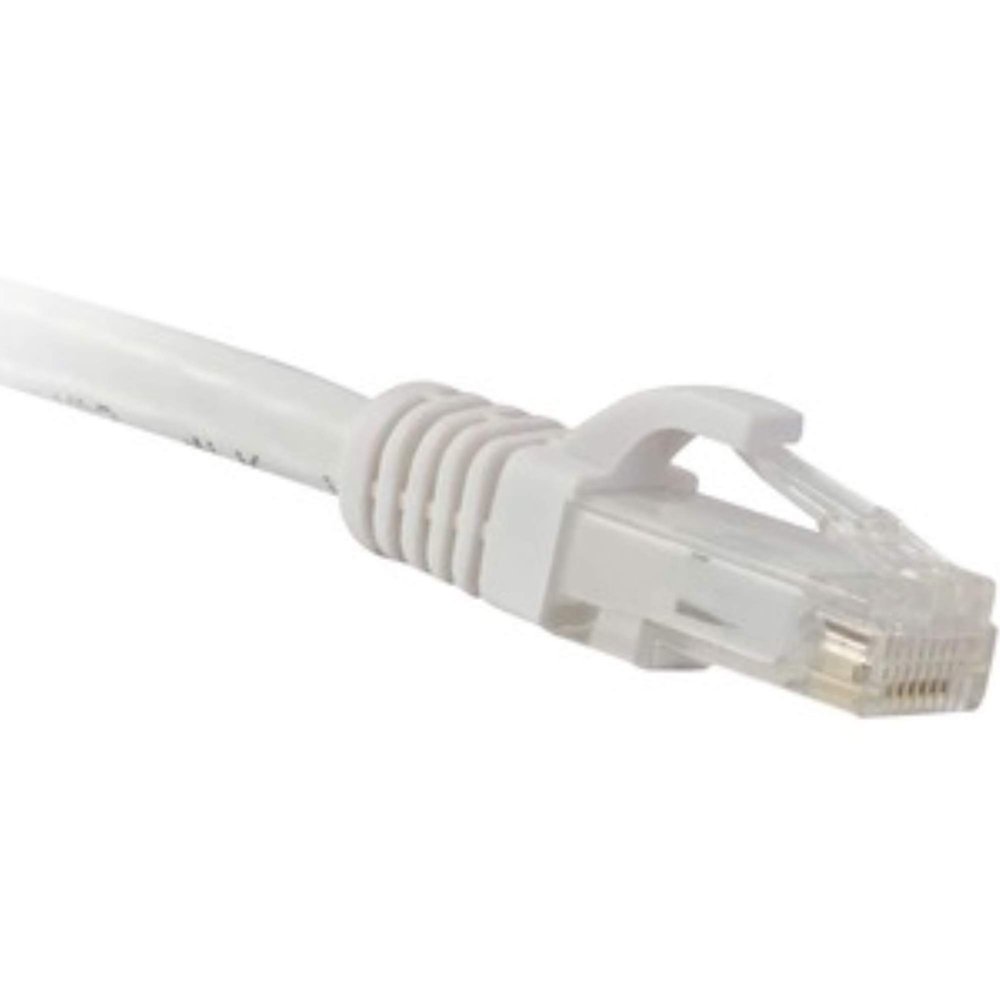 6IN CAT6 White Boot Patch Cable