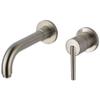 Delta Trinsic Wall Mount Bathroom Faucet 2 Hole, Brushed Nickel Bathroom Sink Faucet for Vanity, Stainless T3559LF-SSWL view 1