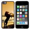 Dragon Case - FOR Apple iPod Touch 6 6th Generation - sunset sea horse stallion mustang - Design Hard Plastic Protective Case Slim Fit Cover view 1