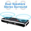 LEFON Multifunction Digital FM Radio Media Speaker MP3 Music Player Support TF Card USB Drive with LED Screen Display and Setting Timing Shutdown Function (Black) view 2