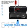LEFON Multifunction Digital FM Radio Media Speaker MP3 Music Player Support TF Card USB Drive with LED Screen Display and Setting Timing Shutdown Function (Black) view 4