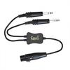Airbus XLR to GA (Dual Plug) Pilot Headset Adapter view 2