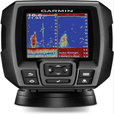 Garmin Striker 4 Fishfinder Worldwide Version w/77/200kHz - 4-Pin Transducer w/Transom & Trolling Motor Mounts