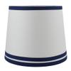 Urbanest White with Double Trim French Drum Lampshade, 10-inch by 12-inch by 8.5-inch, Navy Blue, Spider view 1