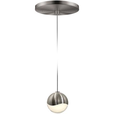 Sonneman 2913.13-SML Contemporary Modern LED Pendant from Grapes Collection in Pewter, Nickel, Silver Finish,